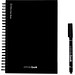 STARTER KIT INFINITEBOOK A5. Kit bestehend aus einem "Infinitebook", Reinigungsset, Marker und Markerhalter, Schwarz