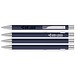 uma® Metall-Kugelschreiber Straight SI, blaue Mine, dunkelblau