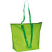 Strandtasche aus Polyester mit transparenten Henkeln, apfelgrün Strandtasche aus Polyester mit transparenten Henkeln, apfelgrün