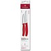 Swiss Classic, Gemüsemesser Set, 2tlg, rot