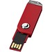 Swivel Rectangular USB-Stick, rot, 1GB