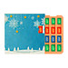 Täfelchen Adventskalender ECO, Graspapier, Papier Inlay, Lindt Schokotäfelchen, inkl. Druck