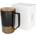 Tahoe Keramikbecher mit Holzdeckel, 470 ml, schwarz Tahoe Keramikbecher mit Holzdeckel, 470 ml, schwarz