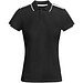 Tamil Sport Poloshirt für Damen, schwarz, 2XL