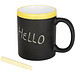 Tasse zum Beschreiben mit Kreide, 250 ml, gelb Tasse zum Beschreiben mit Kreide, 250 ml, gelb