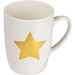 Tasse mit Stern Aufdruck aus Porzellan, 300 ml, weiss Tasse mit Stern Aufdruck aus Porzellan, 300 ml, weiss