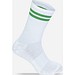 Mr. Socks Tennissocken, White / Kelly Green