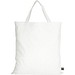 Fairtrade Baumwolltasche mit kurzen Henkeln, weiß