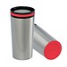 Thermobecher RETUMBLER-myDRINQEO, silber/rot