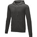 Theron Hoodie mit Reißverschluss für Herren, storm grey, M