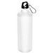 Aluminium-Trinkflasche mit Karabinerhaken, 800 ml, weiß-matt Aluminium-Trinkflasche mit Karabinerhaken, 800 ml, weiß-matt