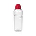 Trinkflasche Carve Junior, 1 l, RENEW, transparent/standard-rot