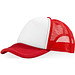 Trucker Kappe mit 5 Segmenten, rot,weiss Trucker Kappe mit 5 Segmenten, rot,weiss