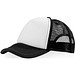 Trucker Kappe mit 5 Segmenten, schwarz,weiss Trucker Kappe mit 5 Segmenten, schwarz,weiss