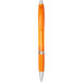 Turbo Druckkugelschreiber mit Gummigriff, blaue Mine, orange Turbo Druckkugelschreiber mit Gummigriff, blaue Mine, orange