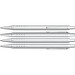 uma® SLIMLINE Druckkugelschreiber, silber