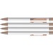 uma® STRAIGHT RO-GO Druckkugelschreiber, weiss