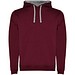 Urban Kapuzenpullover für Herren, Maroon rot, XL