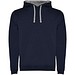 Urban Kapuzenpullover für Herren, Navy Blue/Marl Grey, XS