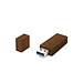 USB Stick Holz Bar 16 GB, walnuss
