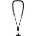Vega verstellbares, recyceltes Smartphone Lanyard, schwarz