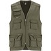 Venera Arbeitsweste mit V-Ausschnitt und mehreren Taschen, 200 g/m2, militärgrün, XL