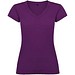 Victoria T-Shirt mit V-Ausschnitt für Damen, lila, S