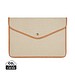 VINGA Bosler 16 Zoll Laptop-Tasche aus GRS recyceltem Canvas, greige