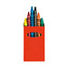 Wachsmalstifte-Set, 6-tlg., rot