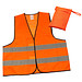 Warnweste im Etui, Orange Warnweste im Etui, Orange