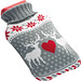 Weihnachtswärmflasche, 500 ml, grau