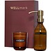 Wellmark Discovery 250 ml Handseifenspender und 150 g Duftkerze im Set, Maroon rot