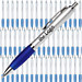 Werbe-Set: 400 Kugelschreiber Rio Satin, inkl. Druck, blaue Mine, silber/blau Werbe-Set: 400 Kugelschreiber Rio Satin, inkl. Druck, blaue Mine, silber/blau
