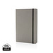 XD COLLECTION GRS-zertifiziertes rPET-A5-Notizbuch, grau, schwarz