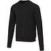 Yukon Sportpullover mit Rundhalsausschnitt und Interlock Strick Unisex, schwarz, XL