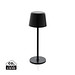 Zenic USB Tischleuchte aus RCS recyceltem Kunststoff, schwarz