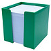 Zettelbox, 10 x 10 x 10 cm, grün