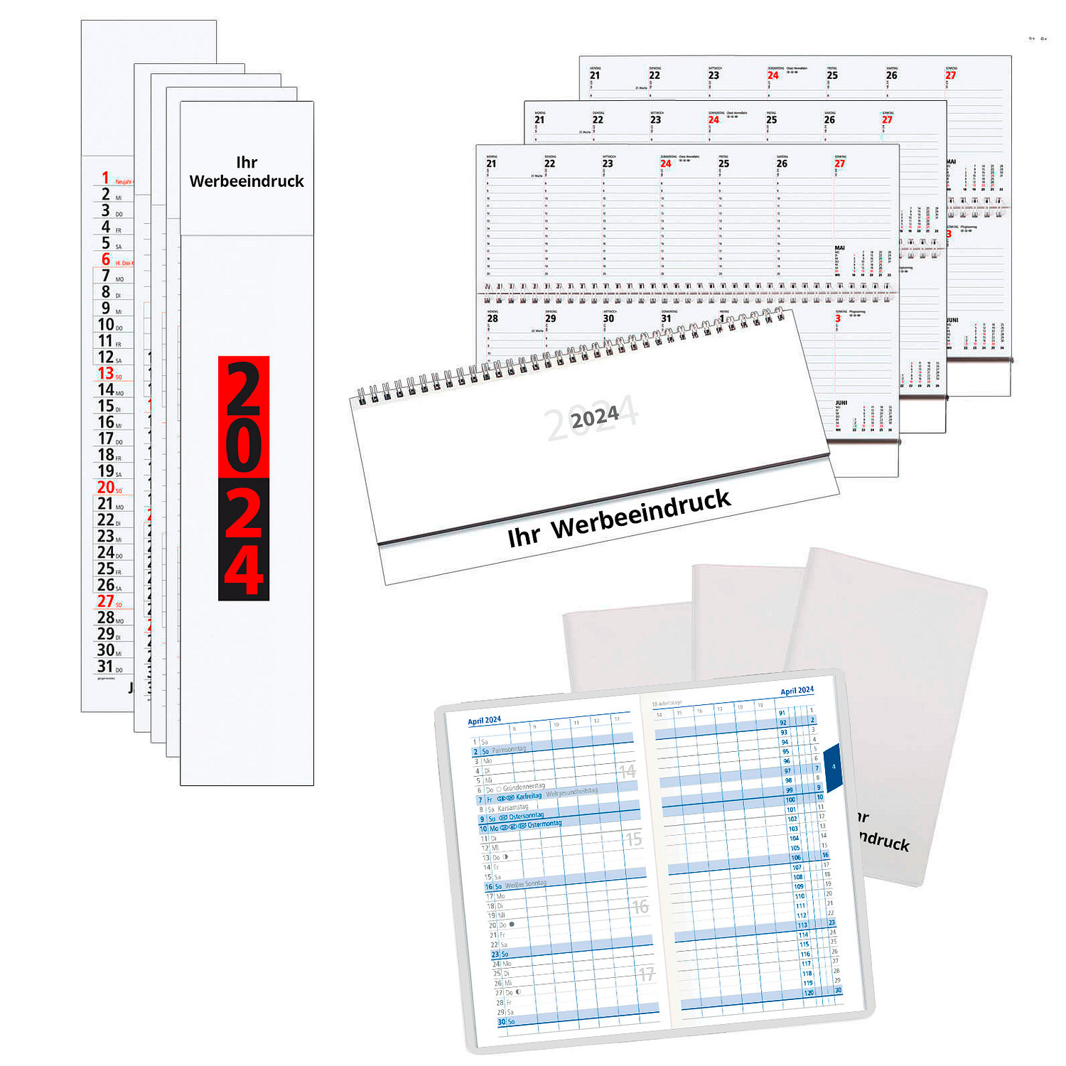 Kalender Spar Set 101 teilig weiss - Bettmer.de  Erfolgreiche Werbeartikel