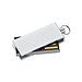 Mini-USB-Stick Swing, 4 GB, silber