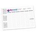 Schreibunterlage, 1-fbg. Druck, mit Kalender 2026/2027 und Wochentagen