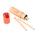 Buntstiftebox mit Spitzer, rot Buntstiftebox mit Spitzer, rot