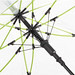 FARE® Automatik-Stockschirm Pure, transparent/hellgrün