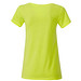 JAMES & NICHOLSON Damen T-Shirt Basic aus Bio-Baumwolle, gelb, L