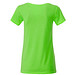 JAMES & NICHOLSON Damen T-Shirt Basic aus Bio-Baumwolle, hellgrün, M
