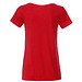 JAMES & NICHOLSON Damen T-Shirt Basic aus Bio-Baumwolle, rot, XL