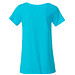 JAMES & NICHOLSON Damen T-Shirt Basic aus Bio-Baumwolle, türkis, XS