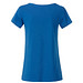 JAMES & NICHOLSON Damen T-Shirt Basic aus Bio-Baumwolle, blau, L