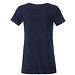 JAMES & NICHOLSON Damen T-Shirt Basic aus Bio-Baumwolle, dunkelblau, XL