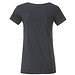 JAMES & NICHOLSON Damen T-Shirt Basic aus Bio-Baumwolle, dunkelgrau, XL