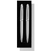 Touch-Schreibset Duo, blaue Mine, Silber Touch-Schreibset Duo, blaue Mine, Silber